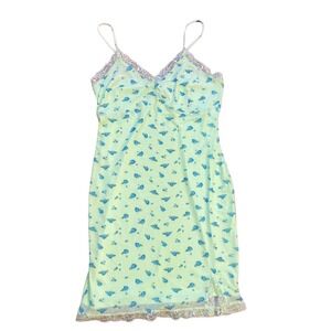 Lacey green floral slip fairy dress